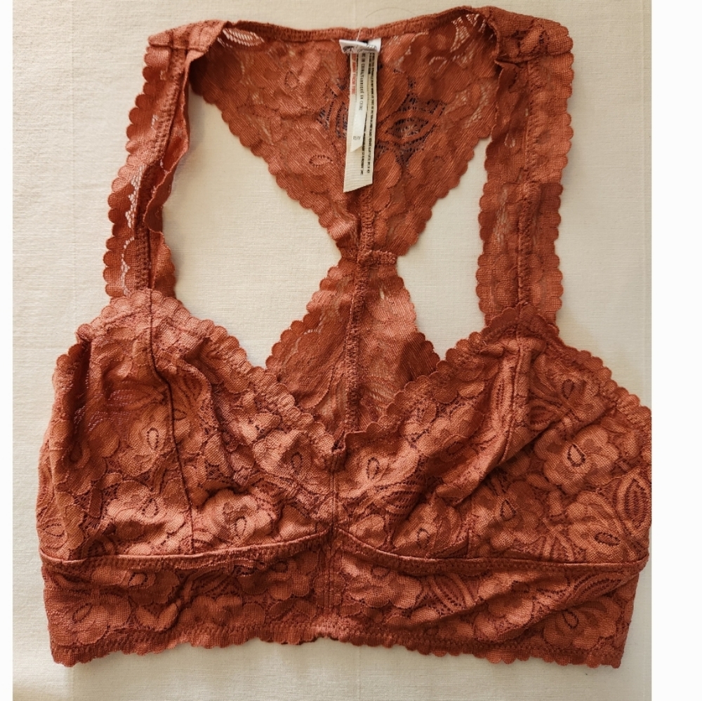 Free People Lace Brown Bralette
